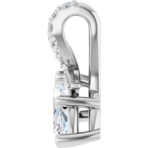 Sterling Silver 9x4.5 mm Marquise Pendant Mounting – image 5
