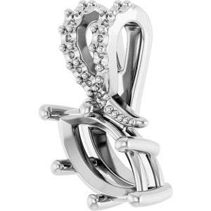 10K White Gold 9x4.5 mm Marquise Pendant Mounting – image 4