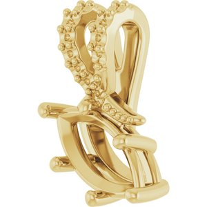 10K Yellow Gold 9x4.5 mm Marquise Pendant Mounting – image 4