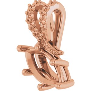 10K Rose Gold 9x4.5 mm Marquise Pendant Mounting – image 4