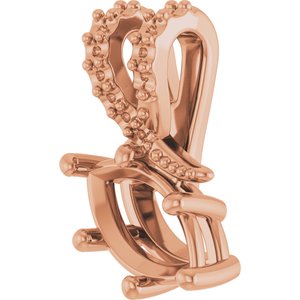 14K Rose Gold 8x4.5 mm Marquise Pendant Mounting – image 4