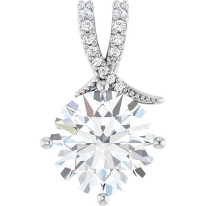 Continuum Sterling Silver 12 mm Round Pendant Mounting