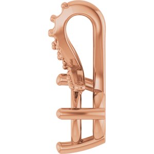 18K Rose Gold 5.2 mm Round Pendant Mounting – image 6