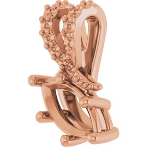 10K Rose Gold 8x4 mm Marquise Pendant Mounting – image 4