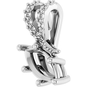 18K White Gold 8x4 mm Marquise Pendant Mounting – image 4
