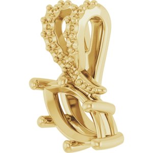 14K Yellow Gold 8x4 mm Marquise Pendant Mounting – image 4