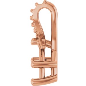 10K Rose Gold 8.5x5.5 mm Pear Pendant Mounting – image 6