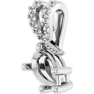 Platinum 7x4.5 mm Pear Pendant Mounting – image 4