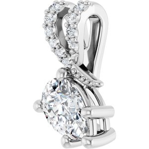 Sterling Silver 7x4.5 mm Pear Pendant Mounting – image 3