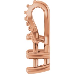 18K Rose Gold 7x4.5 mm Pear Pendant Mounting – image 6