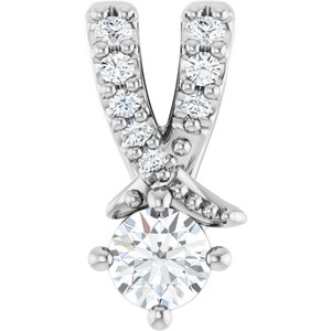 Platinum 3 mm Round Pendant Mounting