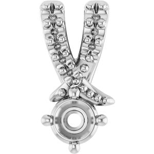 Platinum 3 mm Round Pendant Mounting – image 2