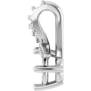 10K White Gold 4.1 mm Round Pendant Mounting – image 6