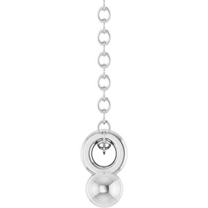 Sterling Silver T-Bar 16-18" Necklace – image 3