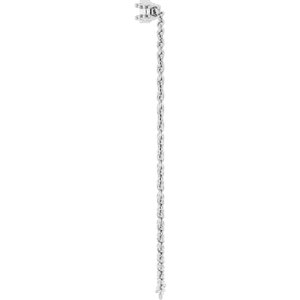 Sterling Silver Round Graduated Link Bracelet Mounting – image 6