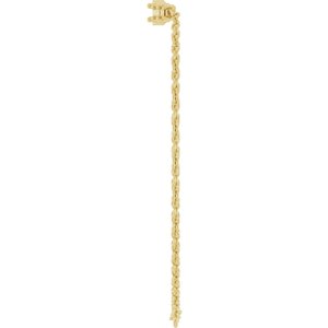 14K Yellow Gold Round Graduated Link Bracelet Mounting – image 6