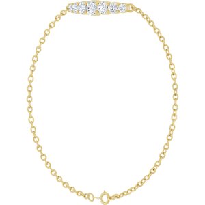 14K Yellow Gold 7/8 CTW Lab-Grown Diamond Link Bracelet – image 2