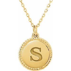 14K Yellow Gold Engravable Round 16-18" Rope Necklace – image 4