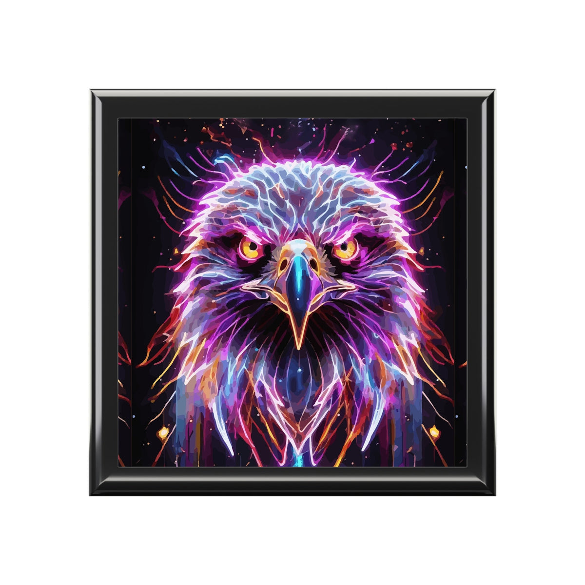 Electric Eagle Wooden Jewelry Box