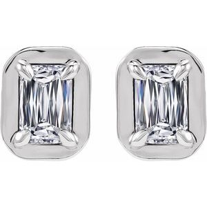 Sterling Silver 1 1/5 CTW Lab-Grown Diamond Stud Earrings – image 2