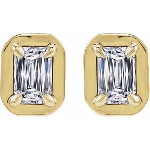 14K Yellow Gold 1 1/5 CTW Lab-Grown Diamond Stud Earrings – image 2
