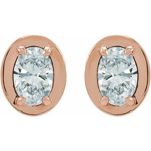 14K Rose Gold 3/4 CTW Natural Diamond Stud Earrings – image 2