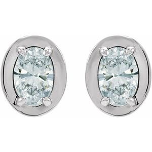 Sterling Silver 3/4 CTW Natural Diamond Stud Earrings – image 2