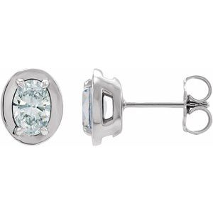 Sterling Silver 3/4 CTW Natural Diamond Stud Earrings