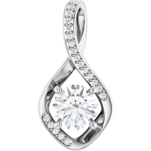 Continuum Sterling Silver 7 mm Round Pendant Mounting