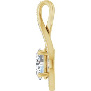 10K Yellow Gold 9x7 mm Oval Pendant Mounting – image 5