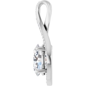 Continuum Sterling Silver 10x8 mm Oval Pendant Mounting – image 5