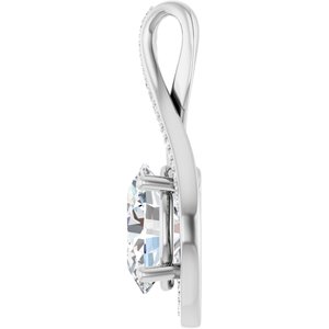 Continuum Sterling Silver 11x9 mm Oval Pendant Mounting – image 5