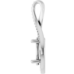 Sterling Silver 11x9 mm Oval Pendant Mounting – image 6