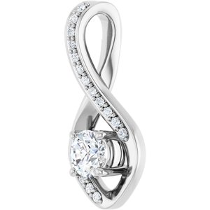Sterling Silver 4.4 mm Round Pendant Mounting – image 3