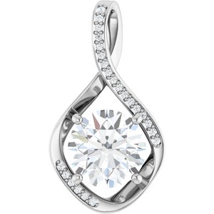 Continuum Sterling Silver 10 mm Round Pendant Mounting