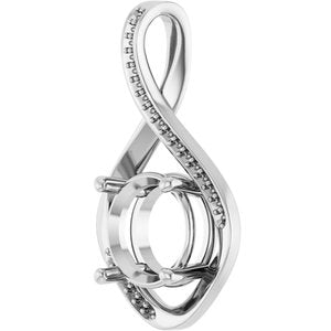 Platinum 10 mm Round Pendant Mounting – image 4