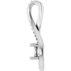 Platinum 4.8 mm Round Pendant Mounting – image 6