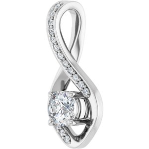 Sterling Silver 4.8 mm Round Pendant Mounting – image 3