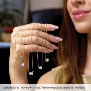 Natural London Blue Topaz Solitaire Necklace