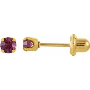 Inverness® Piercing Birthstone Stud Earrings