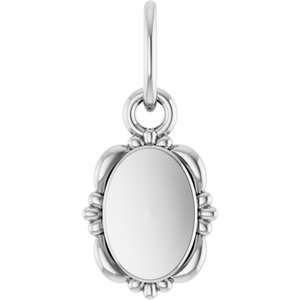 Sterling Silver Vintage-Inspired Pendant