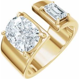 1 1/4 Ctw Lab-Grown Diamond Two-Stone Engagement Ring