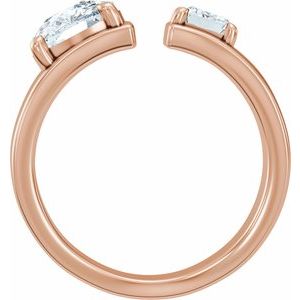 2 1/2 Ctw Lab-Grown Diamond Two-Stone Engagement Ring