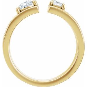 1 1/3 Ctw Lab-Grown Diamond Two-Stone Engagement Ring
