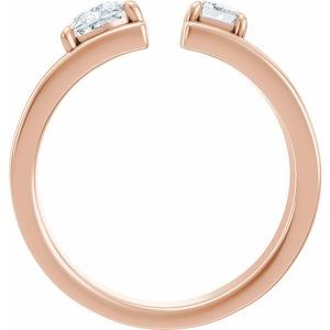 1 1/3 Ctw Lab-Grown Diamond Two-Stone Engagement Ring