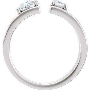 1 1/3 Ctw Lab-Grown Diamond Two-Stone Engagement Ring