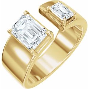 2 1/2 Ctw Lab-Grown Diamond Two-Stone Engagement Ring