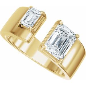 2 1/2 Ctw Lab-Grown Diamond Two-Stone Engagement Ring