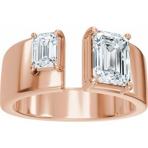 2 1/2 Ctw Lab-Grown Diamond Two-Stone Engagement Ring