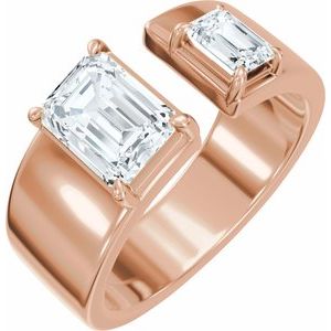 2 1/2 Ctw Lab-Grown Diamond Two-Stone Engagement Ring